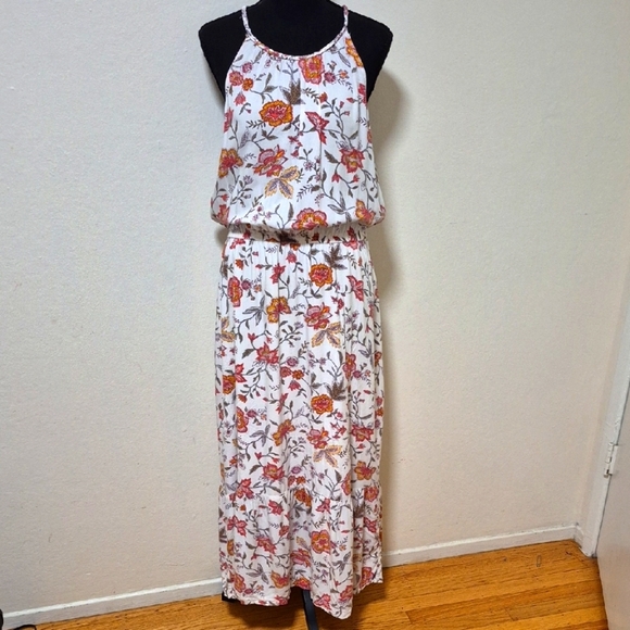 Old Navy Waist-Defined Braided-Strap Maxi Sundress Sz XL Great Condition - Picture 1 of 12